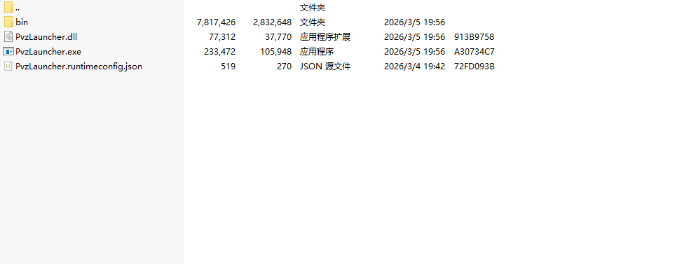正确发行版压缩包内容示意图